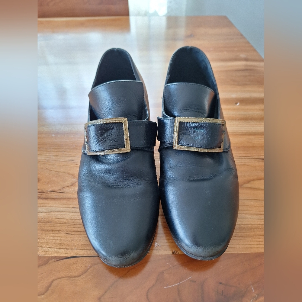 Fugawee Historical Footwear Debbie Shoe With Brass Buckles